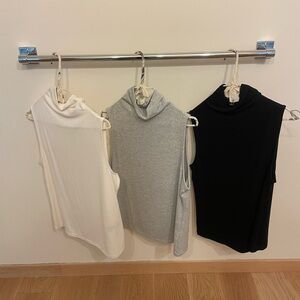 NWOT Banana Republic Soft Luxe Tops - Cream and Gray